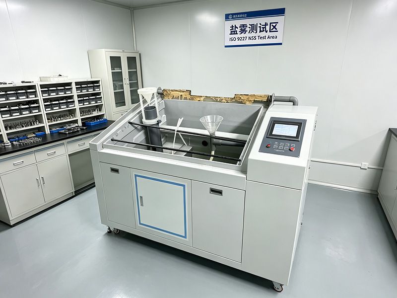 Salt spray corrosion test on CNC machined parts